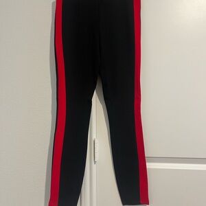 Lauren by Ralph Lauren Women’s Black and Red Leggings